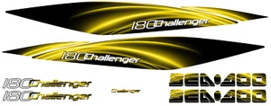CHALLENGER 180 sticker stripe SEADOO full kit graphic replacement 2005 2010 - Picture 1 of 3