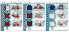2012-13 Artifacts Tundra Trios Jerseys Blue GU Pick Any Complete Your Set