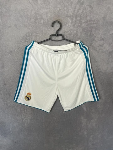 Real Madrid Home football Shorts 2017 - 2018 Adidas B31117 Young Size XL Cover