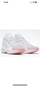 Reebok Blanco Rosa Pregunta Mid G55120 Talla US 14 Allen Iverson Respuesta - Imagen 1 de 5