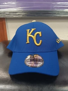 Kansas City Royals New Era 39THIRTY MLB Logotipo Dorado Elastizado Gorra Flexible Sombrero S/M - Imagen 1 de 5