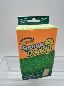 Scrub Daddy Sponge Daddy Dual-Sided Sponge + Scrubber  2pk COMBINE SHIP - Picture 1 of 6