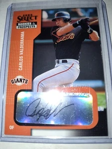 carlos valderrama auto 2002 Select San Francisco Giants - Foto 1 di 2