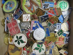 Set 100 Teile LOT SAMMLUNG RUSSIAN SOVIET BADGE PIN UDSSR Russland - Bild 1 von 1