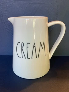 “CREAM” Pitcher By Rae Dunn, Small White Or Slightly Off White - Adorable! - Picture 1 of 10