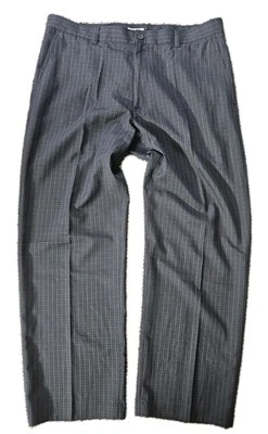 Брюки для гольфа мужские Izod размер 36X30 черные фиолетовые клетчатые эластичные - Изображение 1 из 4