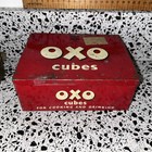 Vintage 1950s OXO Cubes Tin Aged Patina Good Condition