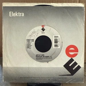 Motley Crue 45 Kickstart My Heart/She Goes Down 1989 ELEKTRA EX - Picture 1 of 3