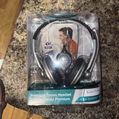 LOGITECH Headphones NEW w/ Microphone Headset Volume Control Premium Stereo(C-4) - Image 1 of 4
