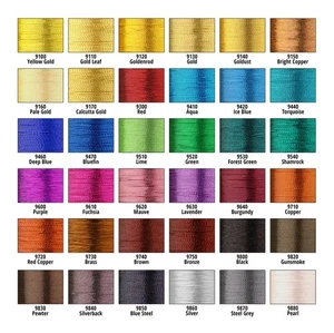 MS-D - Pro Wrap Metallic Rod Building Thread Size D 100yd Spool - Picture 1 of 35