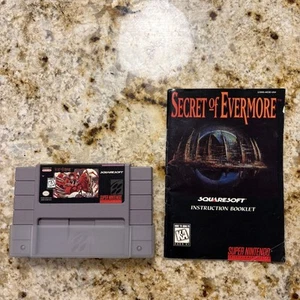 Secret of Evermore (Super Nintendo, 1995) SNES - Authentic - Tested. With Manual - Picture 1 of 7