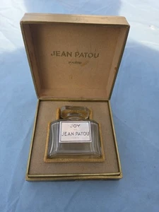 Vintage JOY De Jean Patou Paris Beveled Glass Crystal Perfume Bottle EMPTY w Box - Picture 1 of 8