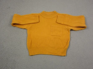 Vintage Liz Sport Pullover Damen Petite Small Gold Strick gerippt Baumwolle Pulli - Bild 1 von 12