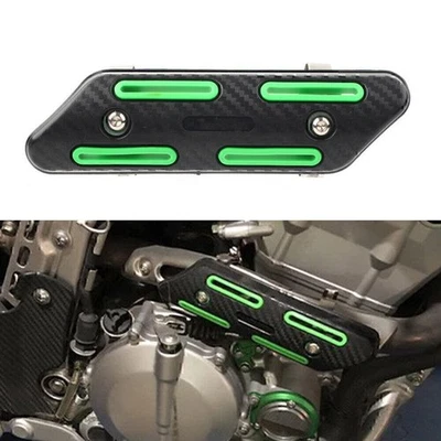 Motorrad Auspuffrohr Hitzeschild Abdeckung Fersenschutz Grün Verbrühungsschutz - Image 1 of 4