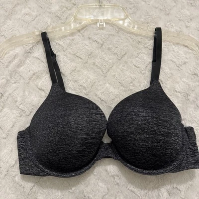 Victoria's Secret Padded Perfect Coverage Bra Size 34C Heathered Gray - Image 1 of 4
