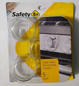 Clear View Stove Knob Covers 5 Pack Safety 1st Burners Child Proof - Picture 1 of 5