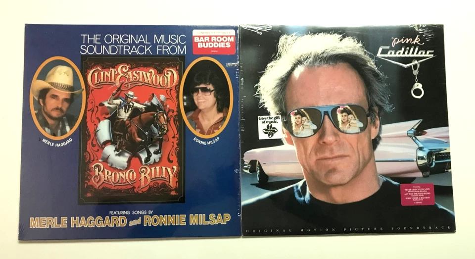 CLINT EASTWOOD: Pink Cadillac / Bronco Billy Soundtrack (2 Vinyl LP Lot Sealed) - Image 1 of 4