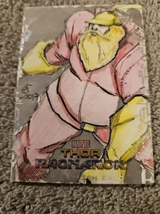 Thor Ragnarok Full Color Sketch Card By Cleofas Balder Upper Deck 1/1 - Picture 1 of 2
