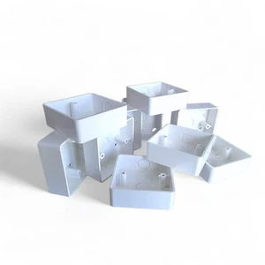 10x 32mm Aufputzdose einzeln 1 Gang Aufputz Steckdose Lichtschalter tief - Bild 1 von 2