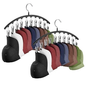 Organizador Para Colgar Sombreros De Armario Para Gorras De Béisbol Con 10 Clips - Bild 1 von 8
