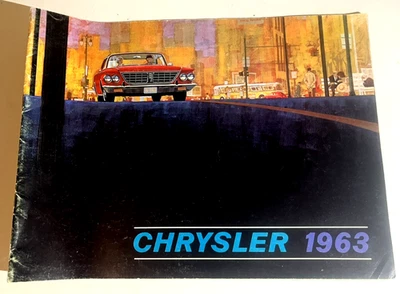 1963 CHRYSLER CAR BROCHURE: THE CRISP NEW CUSTOM LOOK OF CHRYSLER 1963 20 PAGES - Image 1 of 4
