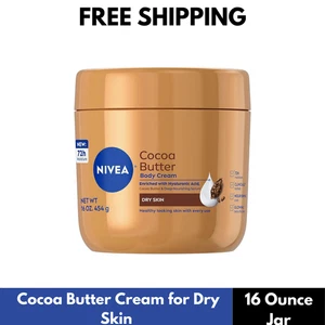 NIVEA Cocoa Butter Body Cream with Deep Nourishing Serum, Cocoa Butter Cream for - Picture 1 of 4