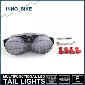 For Yamaha YZF R6 2001 2002 LED Tail Light Brake Turn Signals Integrated Lamp - Foto 1 di 7