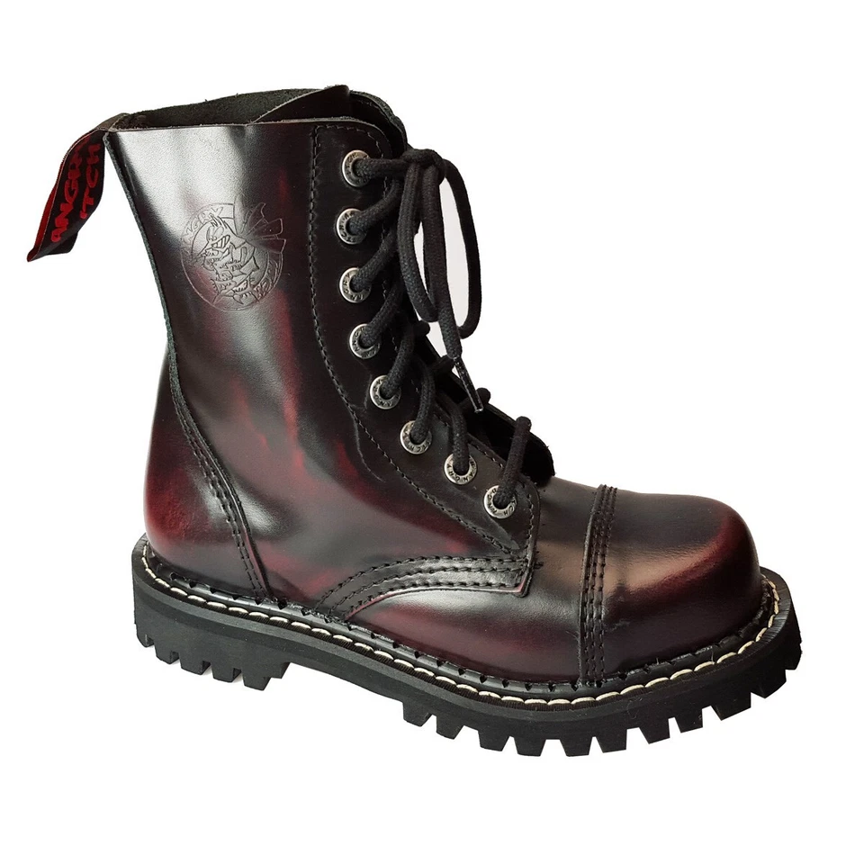 Angry Itch 8-Loch Gothic Punk Army Ranger Lederstiefel - Bild 1 von 1