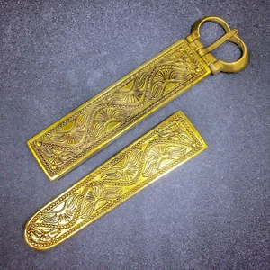 Medieval Hungury Belt Jewelry, Buckle and Strap End Replica For Girdle Belt 25mm - Picture 1 of 1