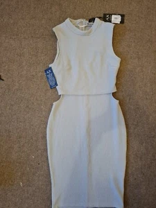 NEW Bodycon Dress.Grey.Size 10.Size 12(but is fit 10-12) - Picture 1 of 2