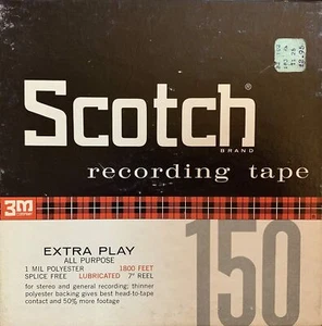 Scotch 150 Reel to Reel Recording Tape, LP, 7" Reel, 1800 ft - Picture 1 of 4