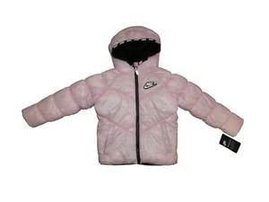Nike Kids Full Zip Puffer Jacket Pink Foam Little Girls 4 Years NWT - Picture 1 of 8