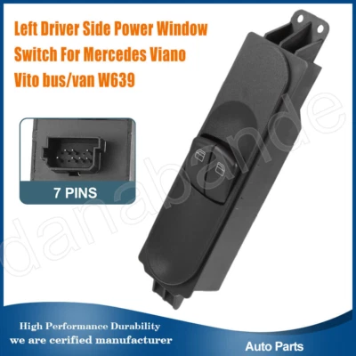 Per Mercedes-Benz Viano Vito autobus/scatola W639 interruttore lato guida alzacristalli - Immagine 1 di 4