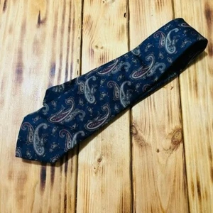 Vintage 1990s Preswick & Moore Paisley Silk Handmade Tie - Picture 1 of 4