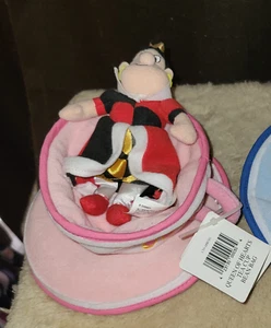 Vintage Disney Alice im Wunderland Königin der Herzen Teetasse Sitzsack Plüschtier - Bild 1 von 1