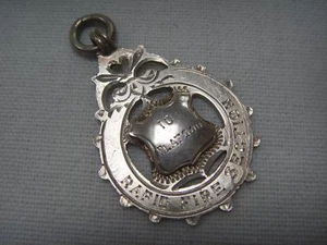 10 PLATOON RAPID FIRE SECTION MILITARY SILVER FOB MEDAL MAKER H B & S 1922 - Picture 1 of 1