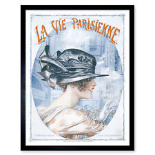La Vie Parisienne Woman Army Soldiers Magazine Cover Wall Art Print Framed 12x16