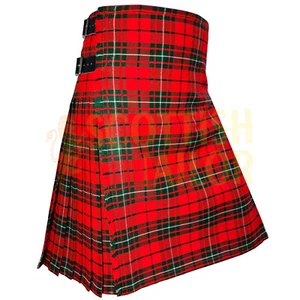 Scottish Traditional Handmade MacAulay Red Modern Tartan Kilt For Men CustomKilt - Bild 1 von 7
