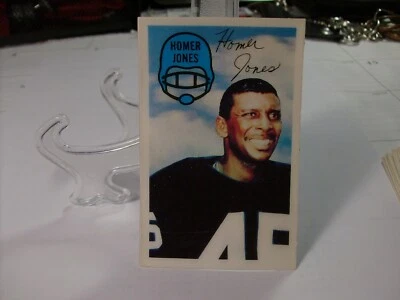 1970 Kellogg's Football  #52 - Homer Jones - Cleveland Browns  70-092 - Image 1 of 2