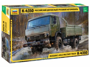 Zvezda 3692 Russian 2-Axle Military Truck K-4350 Plastic Scale Model 1:35 NEW - Picture 1 of 7