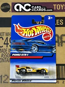 2000 Hot Wheels Panoz GTR-1 Yellow International Card NIP - Picture 1 of 2