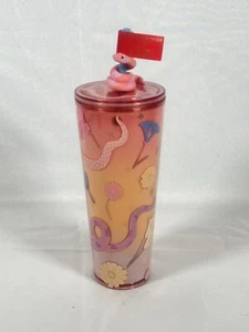 NEW STARBUCKS x LUNAR NEW YEAR OF SNAKE 2025 LIMITED 24oz TUMBLER TOPPER IN HAND - Picture 1 of 3
