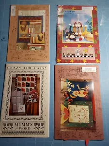 Country Quilt Patterns Crazy Cats And Chickens Patterns Sewing Crafts - Picture 1 of 10