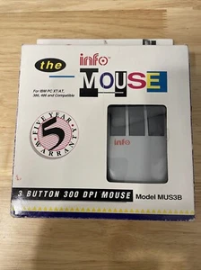 InfoMouse - Three Button DB-9 Connector - Drivers On 5.25 Inch Floppy - NIB - Picture 1 of 4