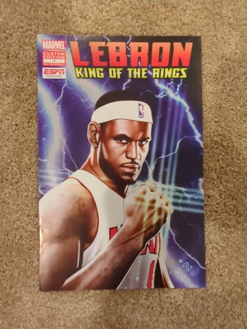 2012, LeBron James, "KING OF THE RINGS" No. 1 Comic Book (MARVEL) Vintage Cover