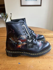 Dr. Martens x Rick Griffin 1460 RG Eye Boots Flying Eyeball Size 9M/10W 8 eye - Picture 1 of 7