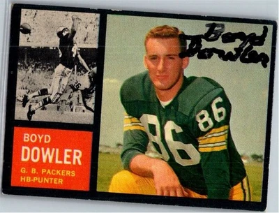 1962 -Boyd Dowler- Topps Autograph/Signed/Auto Football Card #71 Packers - Image 1 of 2