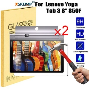 2Pcs Lenovo Yoga 850F 9H Premium Tempered Glass Screen Protector PREMIUM Flim - Picture 1 of 17