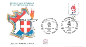 FRANCE 1990 FDC 16 JEUX OLYMPIQUES D'HIVER YT 2632 - Picture 1 of 1