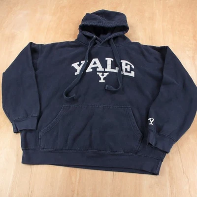 Sudadera con capucha cosida XL de colección y2k OLD VARSITY BRAND Universidad de Yale Foto 1 de 4